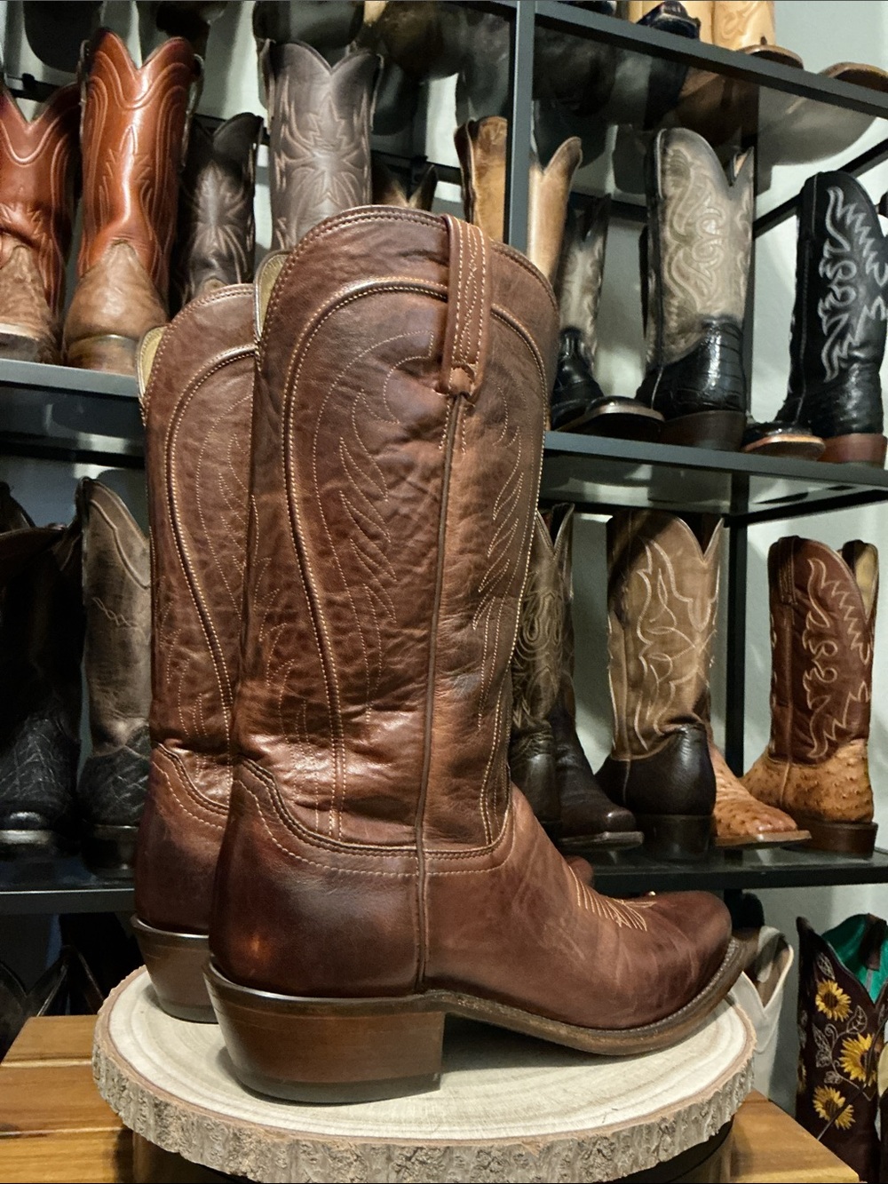 Lucchese Bart | Brown Calf Leather | 9D - Picture 8 of 9